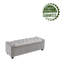 Banc de rangement rembourré en velours Muneeb-1805396117