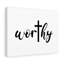 Worthy - Wrapped Canvas Print-1081709386