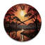 Horloge murale en bois massif Prestynne-1350349955