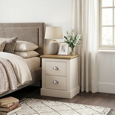 Octave 2 Drawer Bedside Table