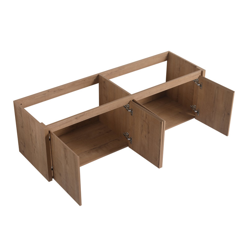 60" Wall-Mounted Double Bathroom Vanity  Bases