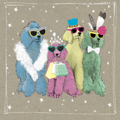 " Fancypants Wacky Dogs II " by Hammond Gower Painting Print