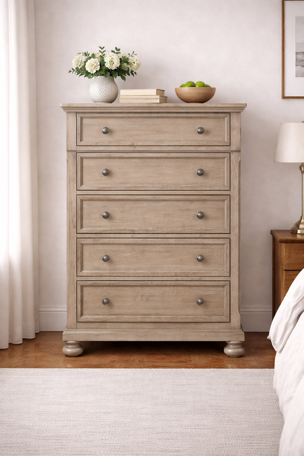 Kelly Clarkson Home Alek 39" W Transitional Solid Wood 5-Drawer Chest with  Dovetail Drawers & Reviews | Wayfair