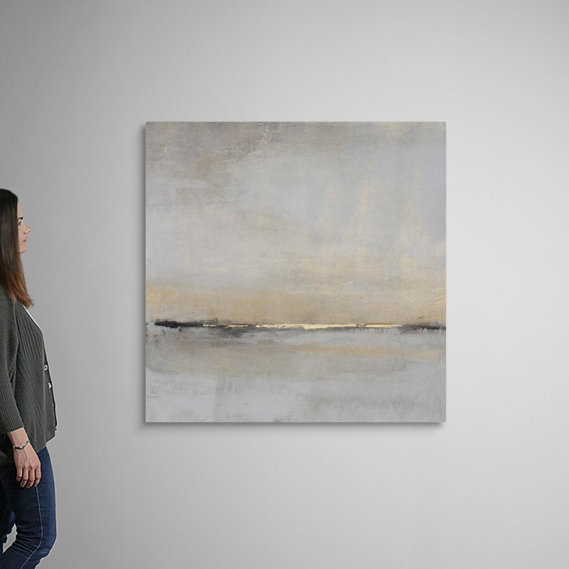 «Horizontal Flow II» par Tim O'Toole - Peinture sur toile, Toile tendue, H 48 po x l 48 po, Sans cadre