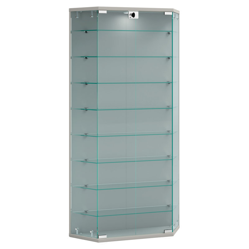 Chaliyah Display Cabinet, Silver