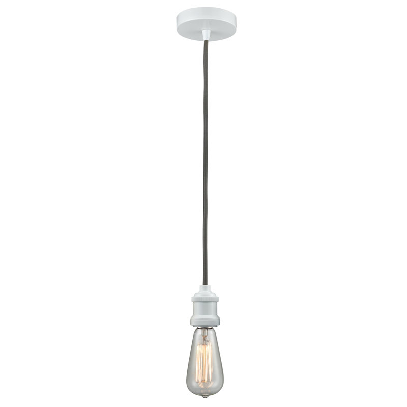 Waterville 1 - Light Single Pendant, White/Gray