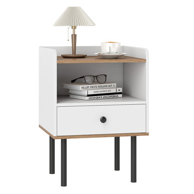 41cm W Metal Bedside Table
