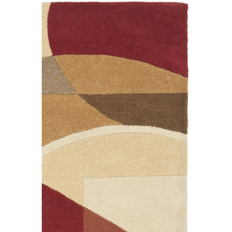 Tapis en laine touffeté à la main Bertien, Rectangle 2 pi 6 po x 4 pi 6 po