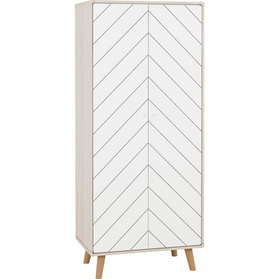 Sabine 2 Door Manufactured Wood Wardrobe