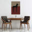 Art abstrait abstrait cheval noir minimaliste