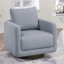 Fauteuil d'appoint pivotant en tissu Boucle-207165185