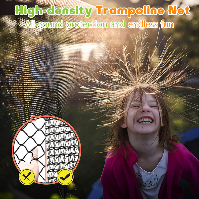 Trampoline d'extérieur de 16 pi avec filet d'enclos - Limite de poids robuste de 1400 lb, trampoline de jardin pour enfants et adultes, certifié CE, tapis durable résistant aux rayons UV