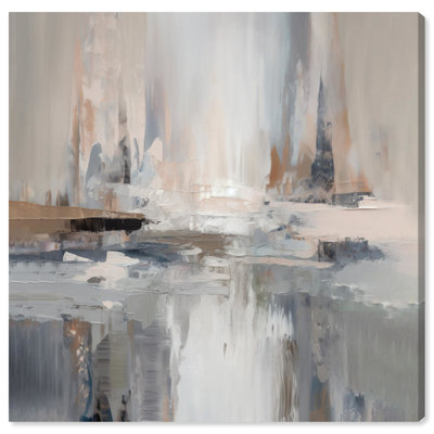 «Abstract Cityscrapers Square», toile abstraite colorée par Art Remedy