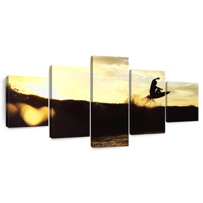Surfing Silhouette
