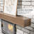 Fireplace Mantel, Pine Wood Wall-hanging Floating Shelf, Natural Wood Display Shelf, Wall Art And Home Decor, Easy To Install, Strong And Durable, For Living Room, Bedroom, Kitchen, Walnut-1356721847