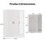 Armoire 3 portes avec miroir pleine longueur, armoire de rangement autoportante avec tablettes réglables et tringle-1108885620
