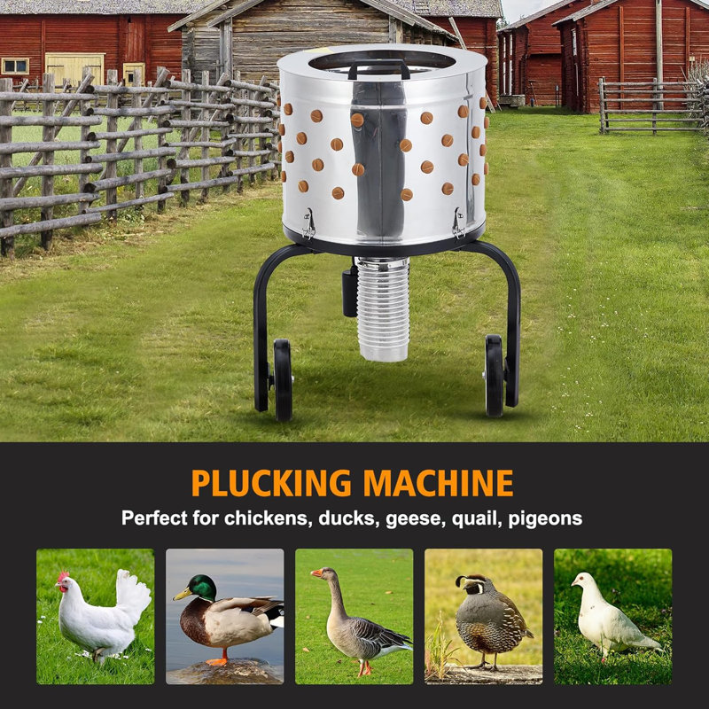 Stainless Steel Electric Meat Basting Brush Chicken Plucker Machine