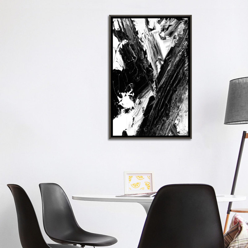 « sporadique ii » par éthan harper-impression, Toile encadrée de bois rustique foncé, H 40 po x l 26 po x P 1,5 po
