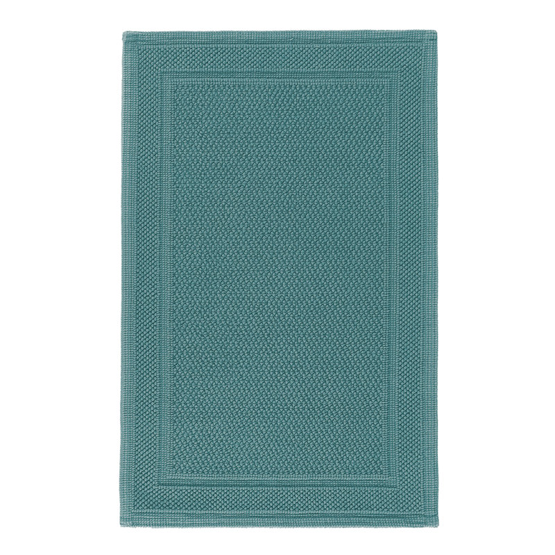 Bee Waffle Bath Rug, Baltic, 20" W x 31" L