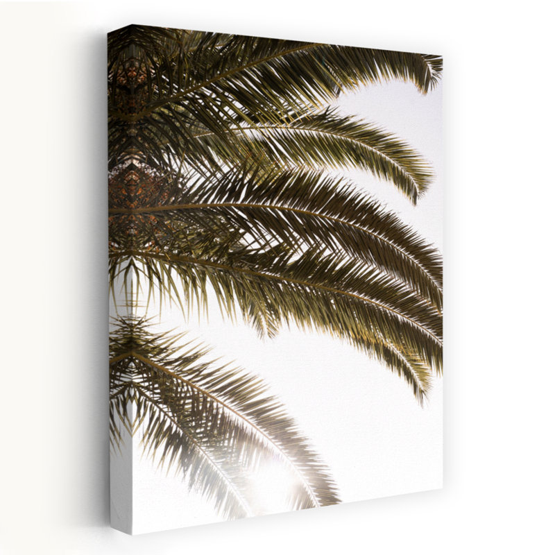 Impression sur toile de palmier tropical, 60" H x 40" W