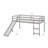 Multifunctional Twin Loft Bed Comes With A Slide-785332543