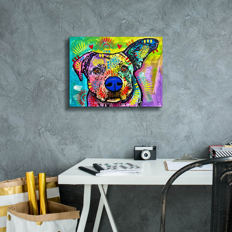 «Tell Me You Love Me» par Dean Russo, art mural sur toile, H 12 po x l 16 po x P 0,75 po