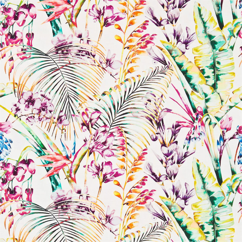 Paradise Fabric, Papaya/Flamingo/Apple
