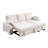 Chenille Fabric Reversible Sleeper Sectional With Storage Chaise, Drop-Down Table, Cup Holders And Charging Ports-384605899