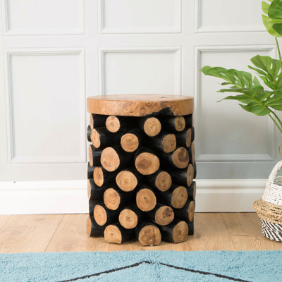 Iain Solid Wood Accent Stool
