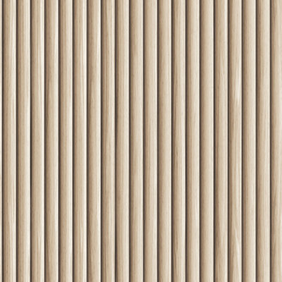 Reeded Wood Peel and Stick Wallpaper