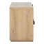 Table de chevet 2 tiroirs en bois massif Kate avec ports USB A-C