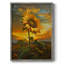 Reproduction encadrée FLORAL Series CDXCVII - bois massif-2077224113