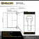 Distinctive 55'' - 58'' W x 70.5'' H Bypass Frameless Shower Door with Clear Glass