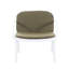 s Chat d'extérieur 3 pièces - cadre blanc, coussins, 2 fauteuils club et 1, revêtement respirant, poids léger, espace pour le polypropylène confortable