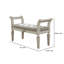 Banc rembourré en bois