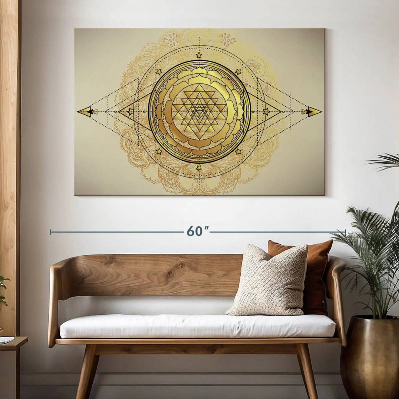 Adella sri Yantra, H 34 po x l 51 po