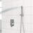 Dual Shower Head - 10 Inch Wall Mounted Square Shower System With Rough-In Valve-114230270