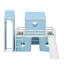 Lit mezzanine double avec tour-2034751889