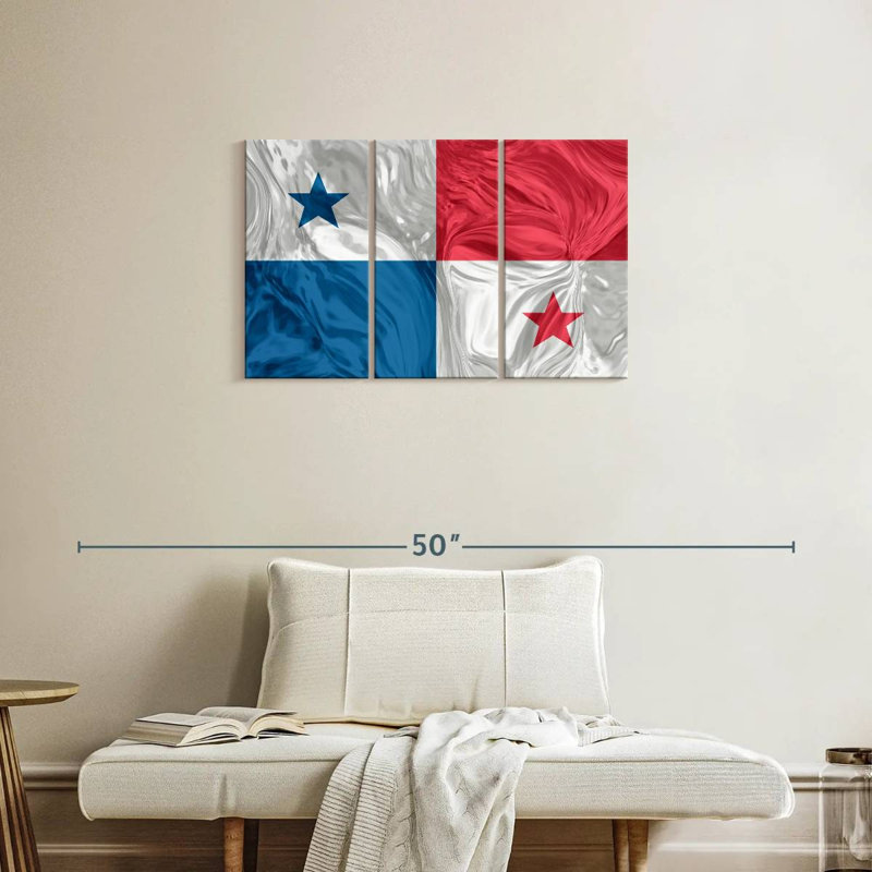 Optical Illusion Panama Flag, 20" H x 33" W