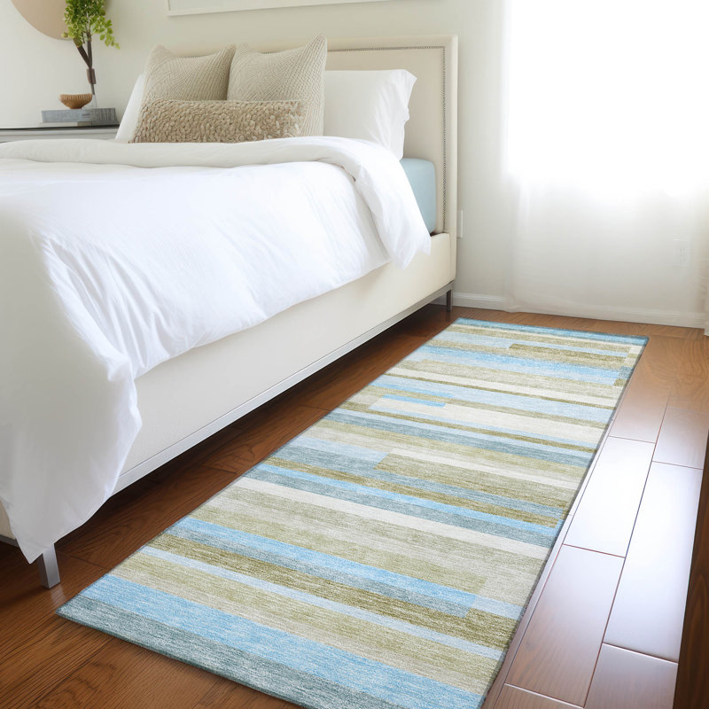 Tapis intérieur / extérieur Malchow avec envers antidérapant, Tapis de couloir 2 pi 3 po x 7 pi 6 po