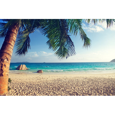 Anse Lazio Beach by IakovKalinin - Wrapped Canvas Print