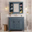 Meuble-lavabo moderne 36 po avec lavabo supérieur-679305154