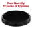 Black Flat Round Disposable Plastic Dinner Plates (10") - 120 Plates