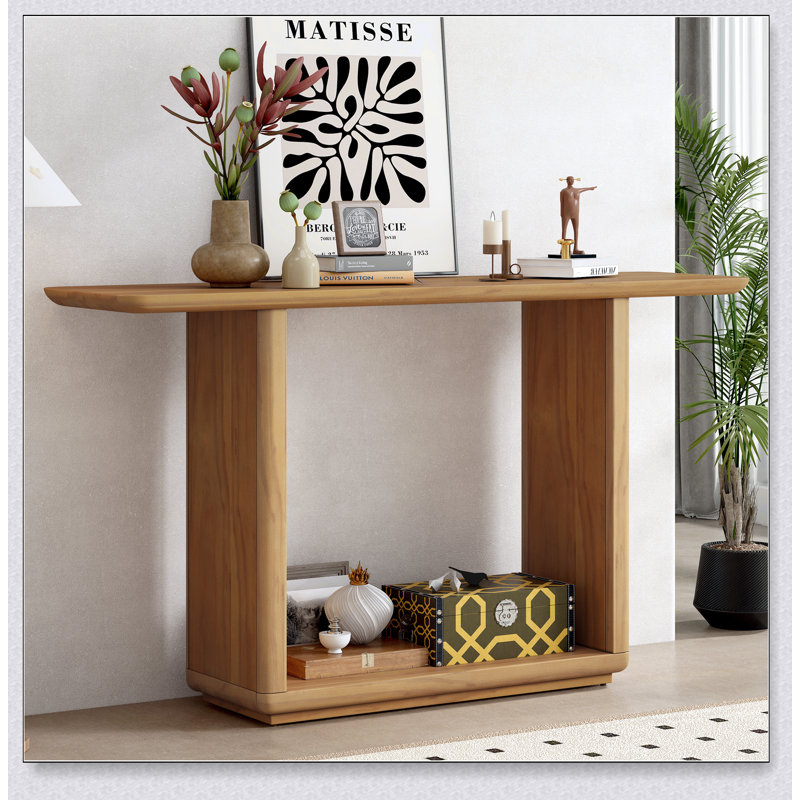 Console Mirod Elegant Minimalist, Brun