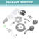 Round Single Lever 7-Function Showerhead With 1.8 GPM Flow Rate, Tub And Shower Mixer Faucet In Brushed Nickel