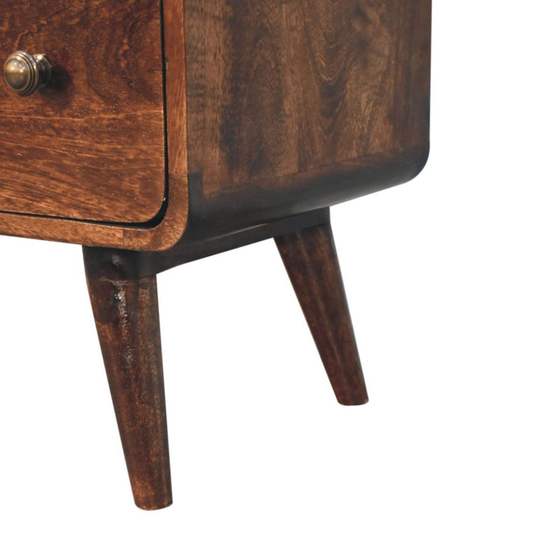 Commode, commode courbée, Noyer