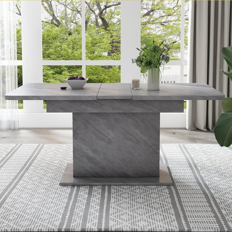 Carold Extendable Dining Table, Grey