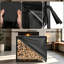 124cm W Metal Log Rack