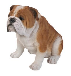  Aydinids Bulldog Figurines White Bulldogs Figures Realistic Pet  Dog Figures Simulated Dog for Christmas Birthday Gift Party Decoration,  Bulldog : Home & Kitchen