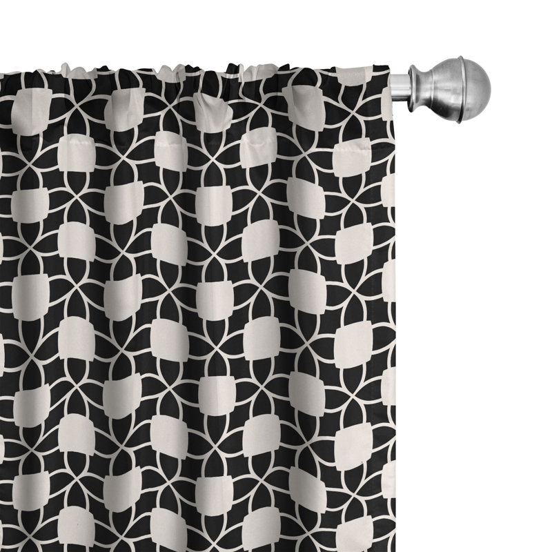 Rideaux 4 panneaux East Urban Home, L 56 po x L 95 po